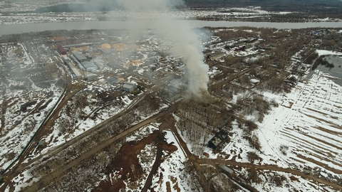 В Вересниках загорелся жилой дом.