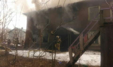 В Вересниках загорелся жилой дом.
