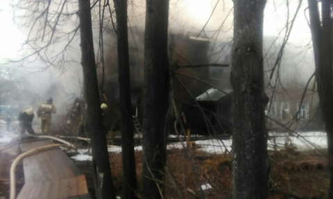 В Вересниках загорелся жилой дом.