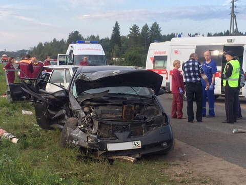 В Кирово-Чепецком районе в ДТП погибли 2 человека, 2 травмированы.