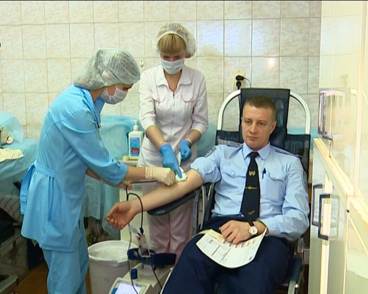 Сотрудники полиции стали участниками акции 