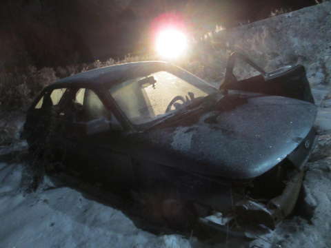 На Победиловском тракте "бесправник" на ВАЗ-2112 вылетел в кювет.