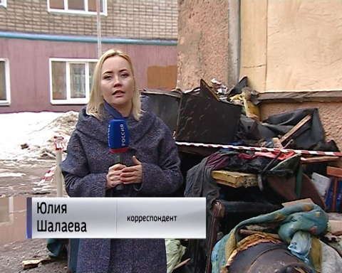 Пожар на улице Цеховой города Кирова 