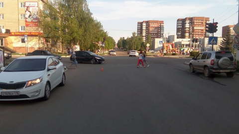 В Вятских Полянах столкнулись "ВАЗ-2114" и "Рено Сандеро".