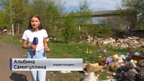 Котельничский Затон буквально утонул в мусоре