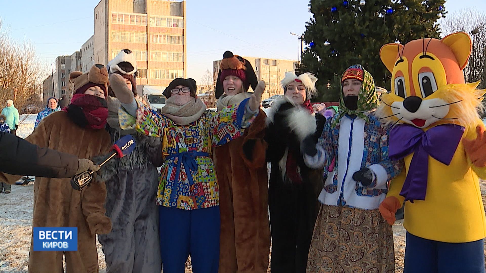 В Лянгасово прошел большой детский праздник, посвящённый открытию главной ёлки района