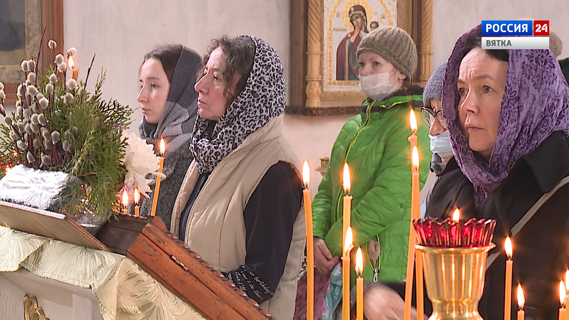 Православные верующие отметили вербное воскресенье