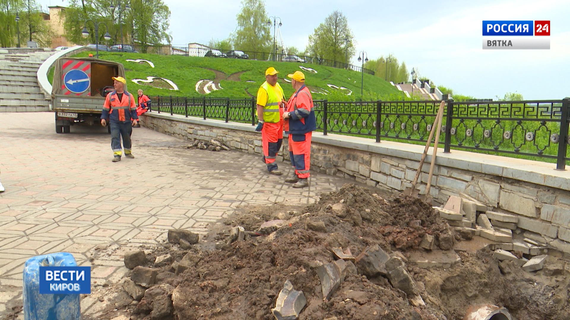 На набережной Грина отремонтировали ливнёвку