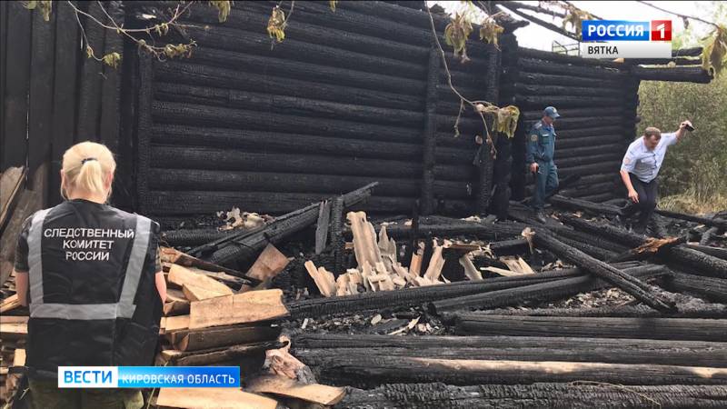 В Фаленках при пожаре погибли три человека