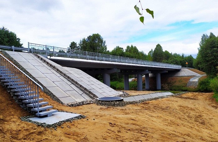 В Даровском районе отремонтировали мост через Вонданку