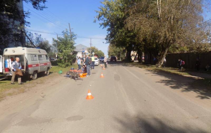 В Орловском районе водитель ВАЗа сбил 62-летнего мопедиста