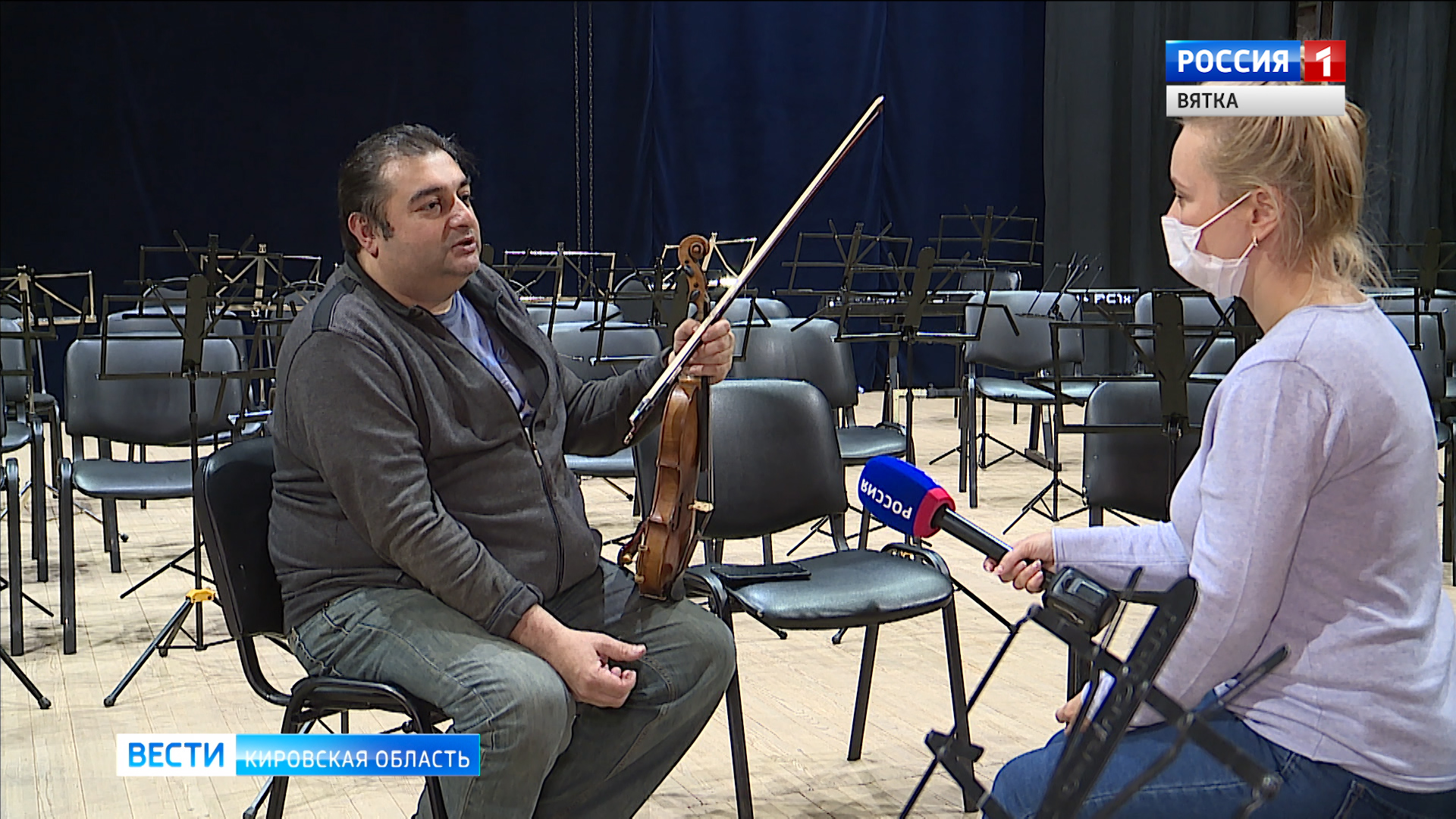Знаменитый скрипач Граф Муржа сыграл на юбилее Вятского симфонического оркестра
