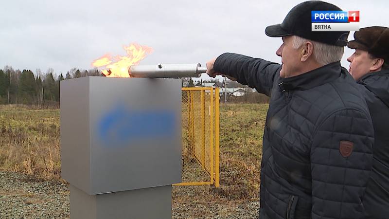 В селе Шестаково Слободского района запустили газопровод