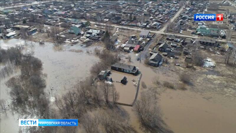 В Пижанке подтопило 5 дворов и жилой дом