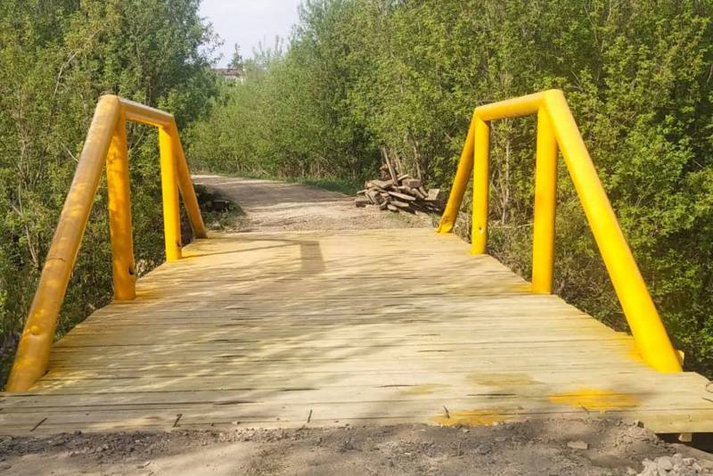 В Вятскополянском районе восстановлен мост через реку Ошторма