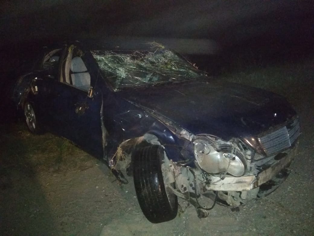 В Санчурском районе опрокинулся автомобиль