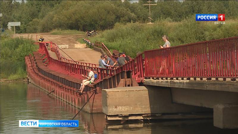 Мост через реку Чепцу в посёлок Каринторф остаётся закрытым