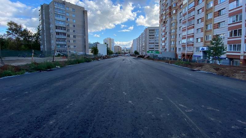 В Кирове продолжается строительство дороги от улицы Некрасова до Комсомольской