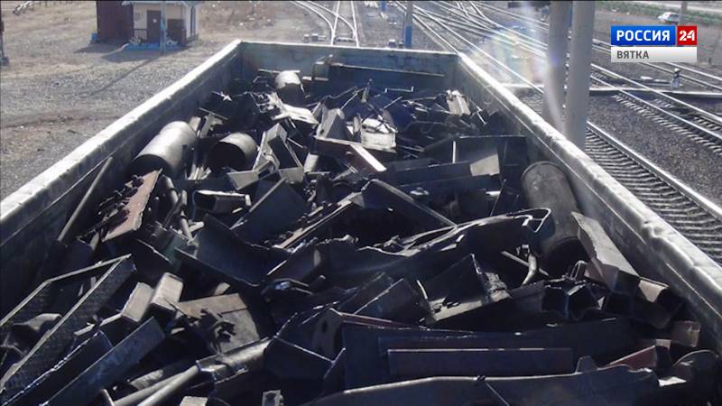 Житель Нововятска украл 800 кг металлолома из вагона на станции Поздино