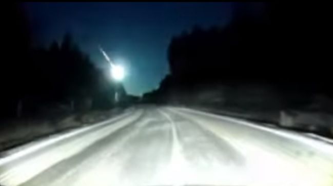 Кировчане засняли на видео падение метеорита