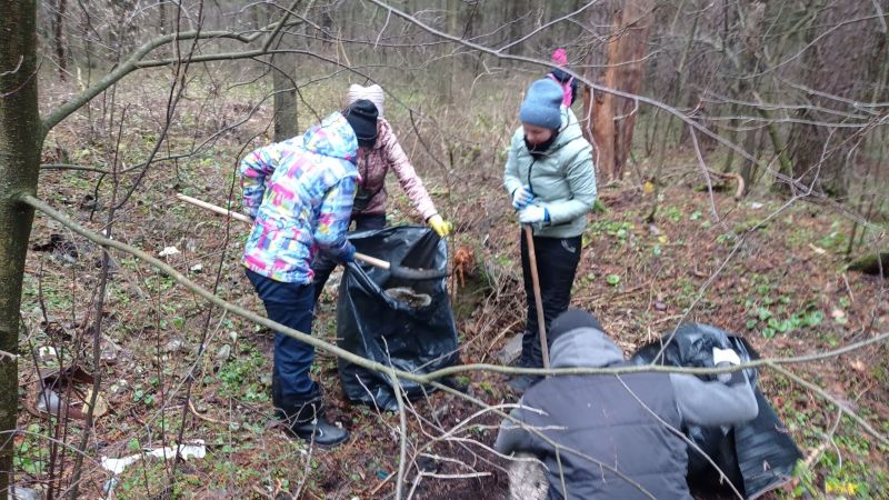 В Советске горожане прибрались в Печеновском лесу