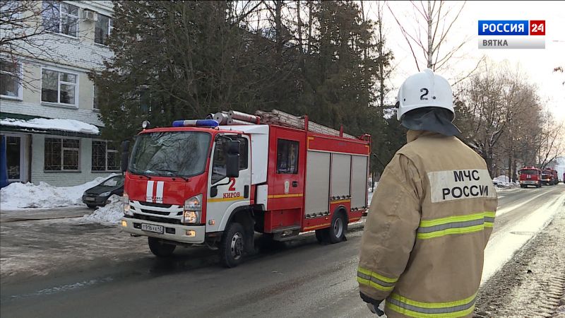 В здании радиотелецентра прошли учения по пожарной безопасности