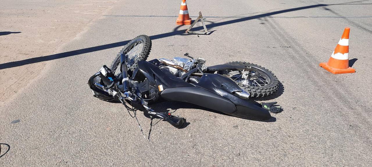 В Кирове мотоциклист пострадал после столкновения с пешеходом