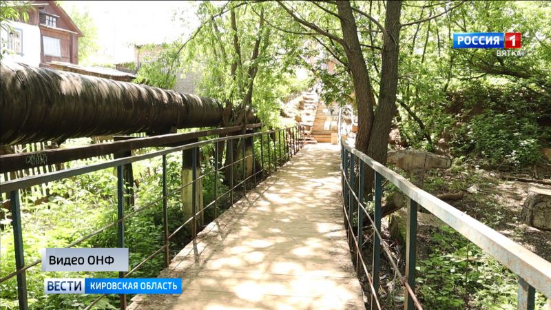 ОНФ подключился к решению проблемы пешеходного моста через Хлыновку