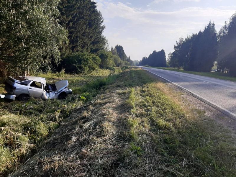 В Русском перевернулся ВАЗ-2112: пострадали четверо