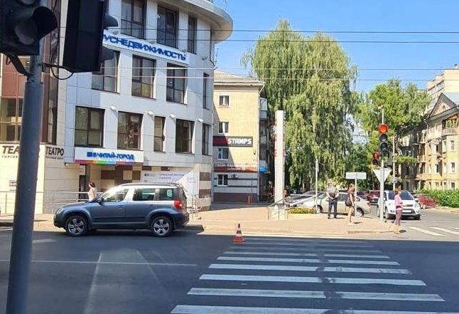 В Кирове водитель ŠKODA сбил женщину на пешеходном переходе