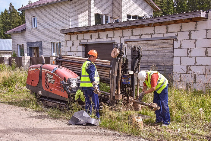 В Лянгасово началось строительство распределительного газопровода
