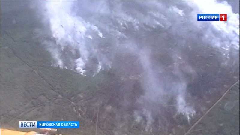 Дым нижегородского лесного пожара добрался до Кировской области