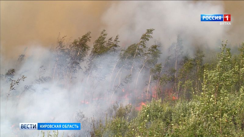 В Кировской области сохраняется чрезвычайная пожарная опасность
