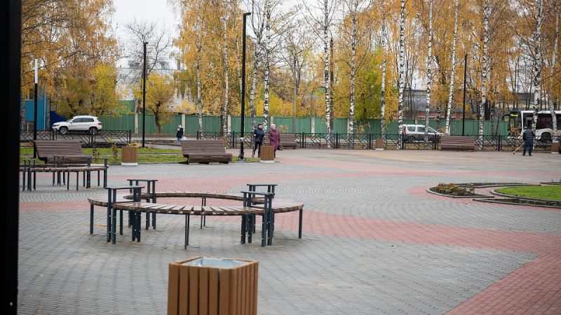 В Нововятске завершили благоустройство нового сквера