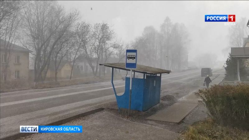 В Кировской области выпал первый снег