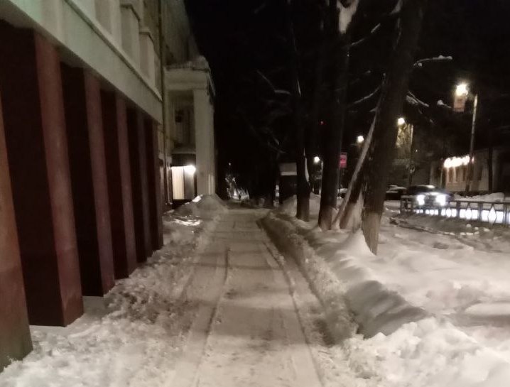 Вячеслав Симаков проверил состояние улиц после снегопада и дождя