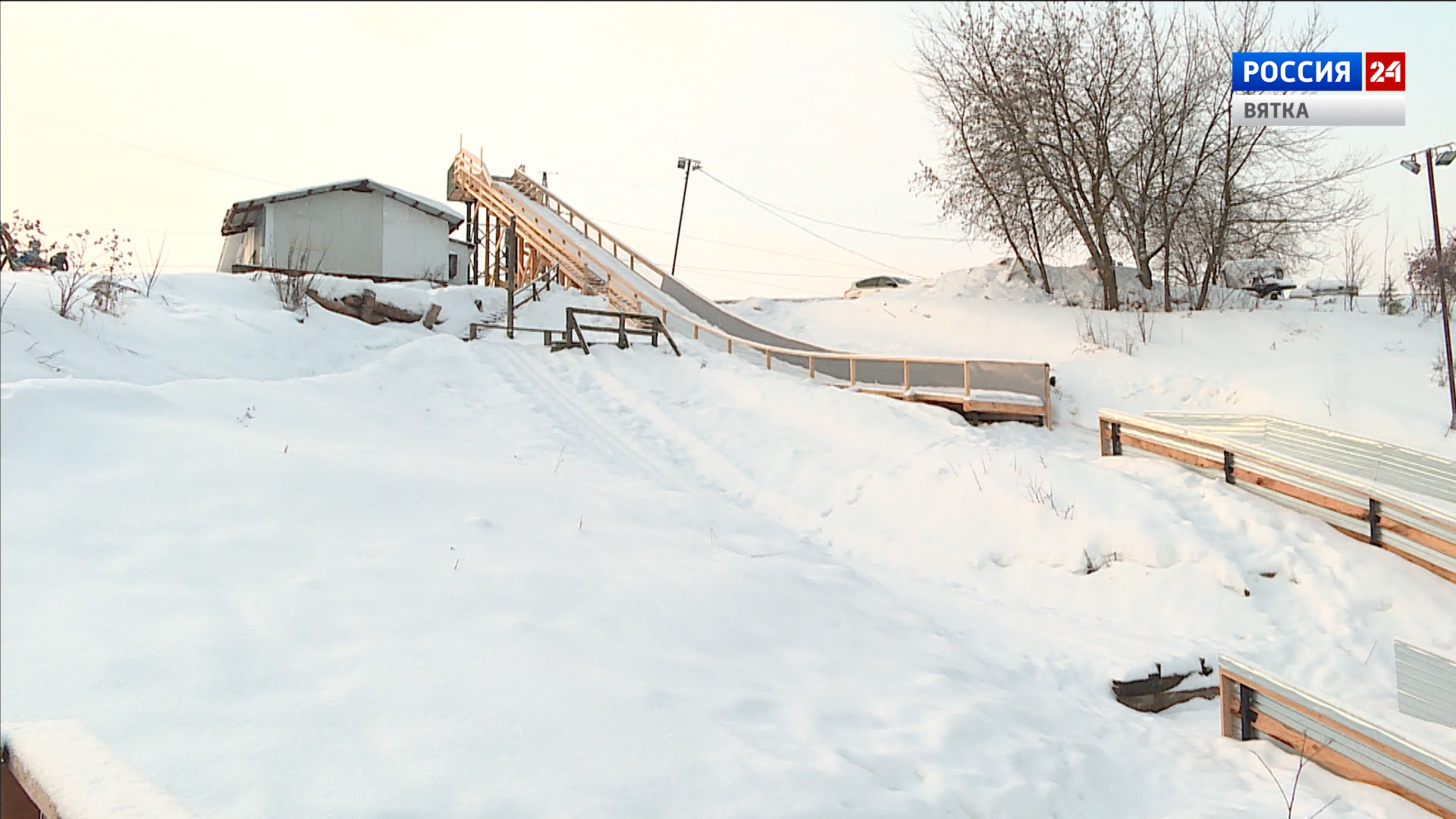В Кирове отремонтировали 20-метровый тренировочный трамплин