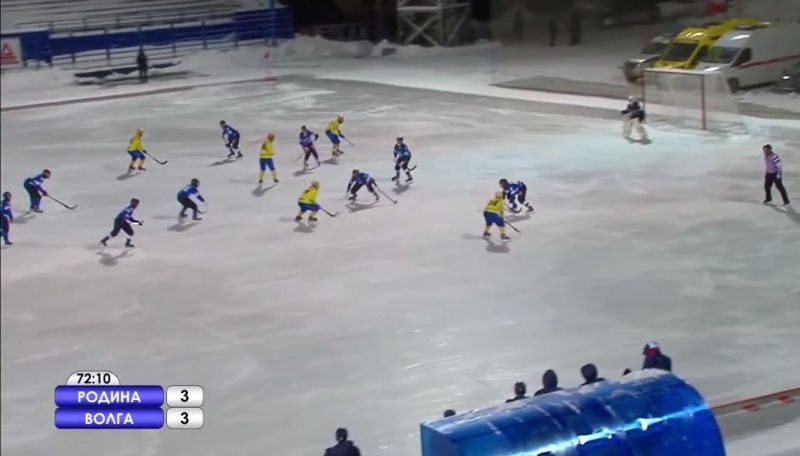 Кировская «Родина» заработала первое очко в Чемпионате России по хоккею с мячом