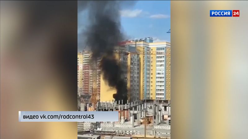 В строящейся школе в Чистых прудах произошёл пожар