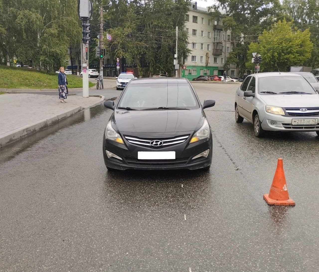 В Кирове на светофоре на улице Комсомольской сбили 10-летнего мальчика