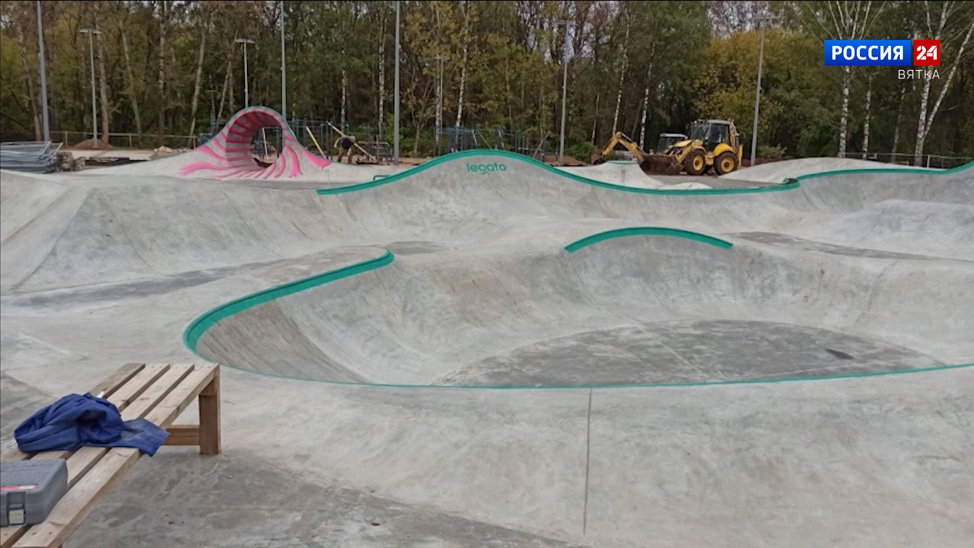 В парке имени Кирова завершается благоустройство спортивной зоны