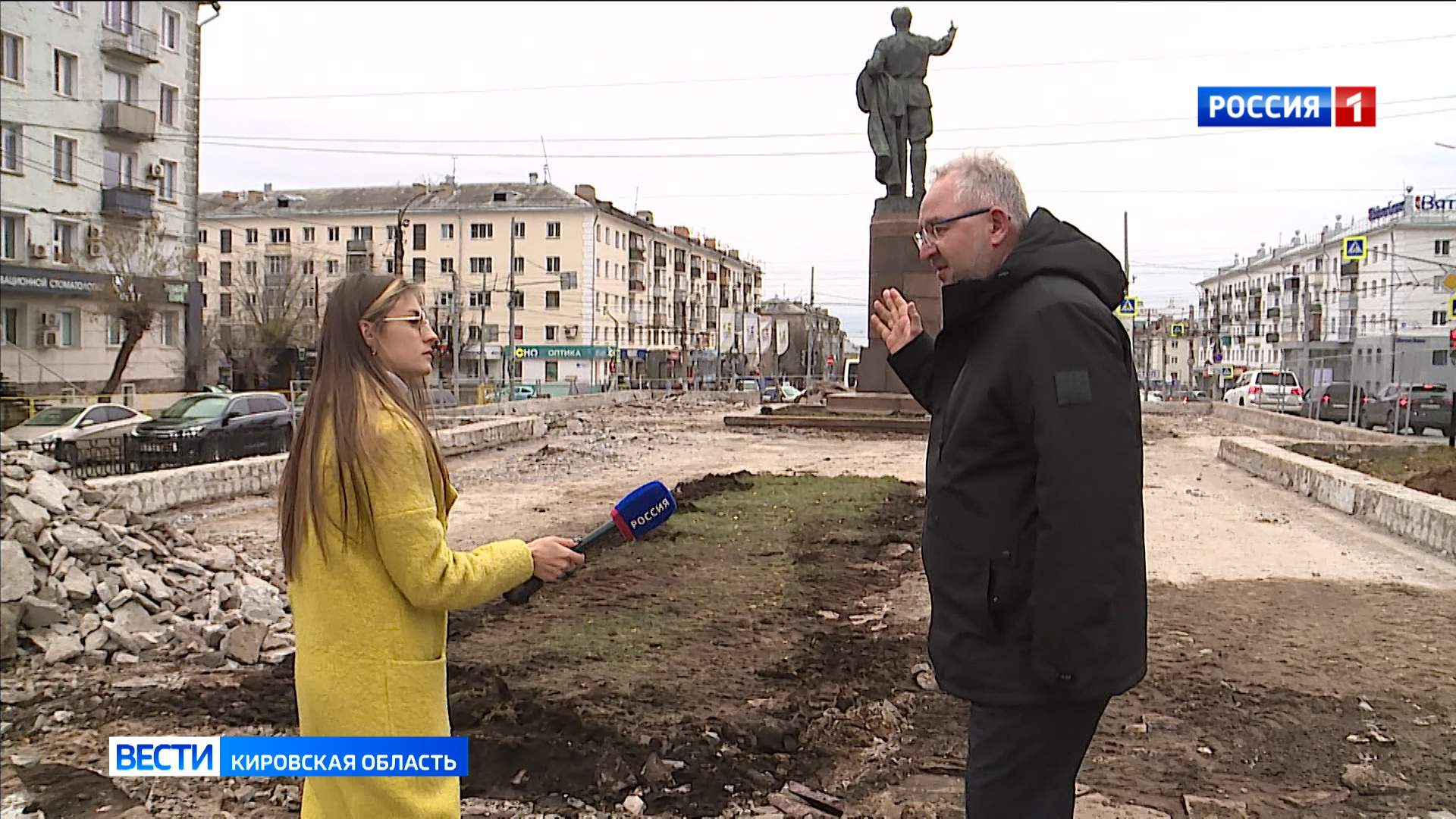 На благоустройство территории у памятника С.М. Кирову выделено 14 млн рублей