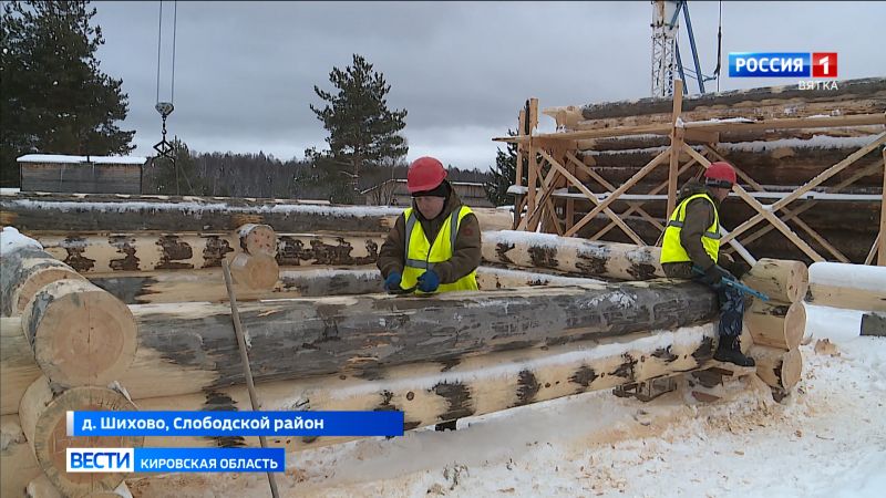 Кировские мастера деревянного зодчества воссоздают для Карелии памятник архитектуры