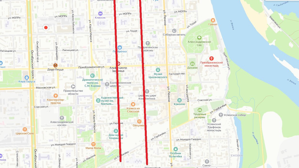 Вячеслав Симаков поручил подготовить проект перевода на одностороннее движение улиц Свободы и Володарского в Кирове