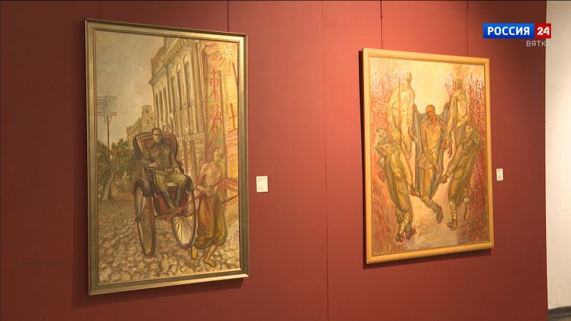 В Выставочном зале Вятского художественного музея открылась выставка художника Владимира Вострикова