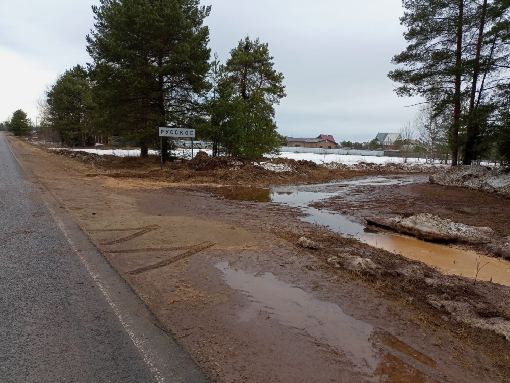В Кирове устранили подтопление в селе Русском