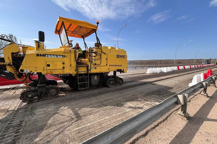 В Советском районе ремонтируют мост через Вятку