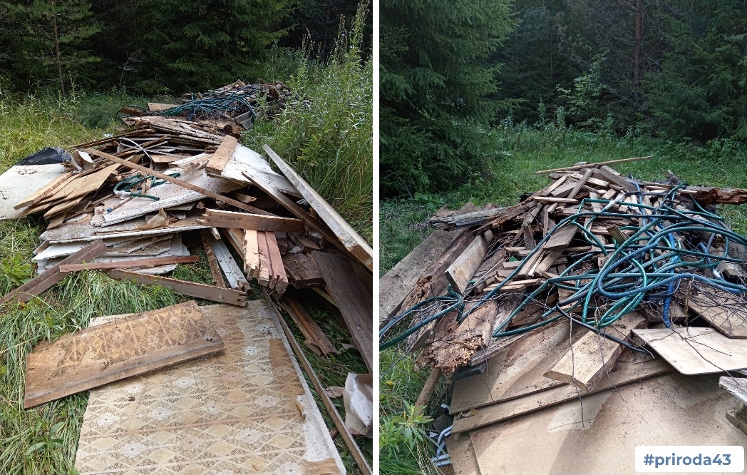 В Оричевском районе зафиксирован несанкционированный сброс отходов