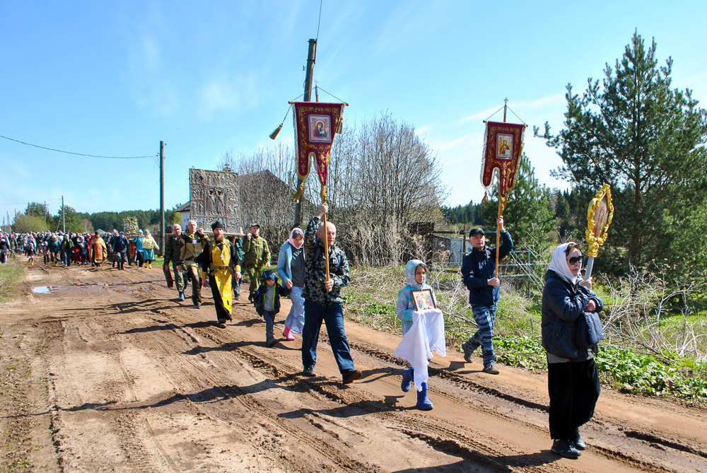 Икону святых князей Бориса и Глеба перенесли из села Волково в Никульчино