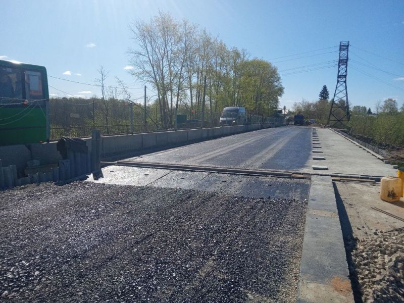 В Первомайском районе ремонтируют два моста через реку Сандаловку